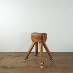 Leather gym bench