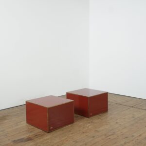 Two side tables by Alain Delon