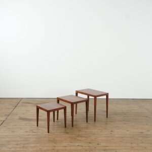 Danish nesting tables by Severin Hansen in rosewood