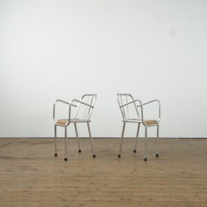 Set of two early French modernist armchairs