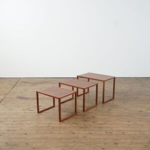 Danish nesting table in teak wood