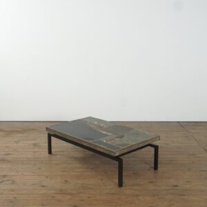 Stone coffee table by Paul Kingma (signed)