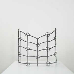 French wrought iron fireplace screen