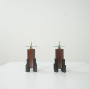 Art Deco candle holders