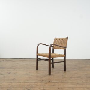 Woven rope armchair by Erich Dieckman