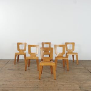 Set of 6 American early modernist bentwood chairs by Herbert Von Thaden model 102