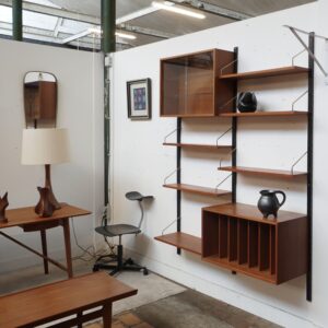 Modular wall unit by Poul Cadovius in teak wood