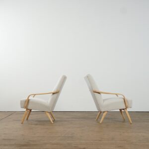 Set of two easy chairs with new fabric