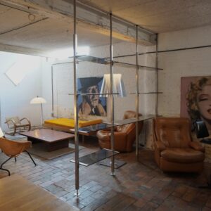 Adjustable floor to cealing wall unit by Belgo Chrome