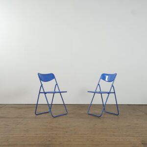 Set of two Niels Gammelgaard foldable chairs for Ikea 1980