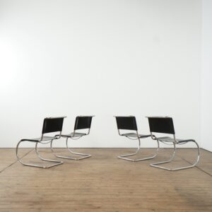 Set of 4 Mies van der Rohe model MR10 for Thonet (sigend)