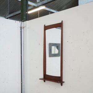 Danish solid teak mirror