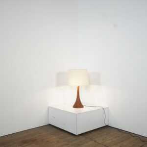 Solid teak desk lamp