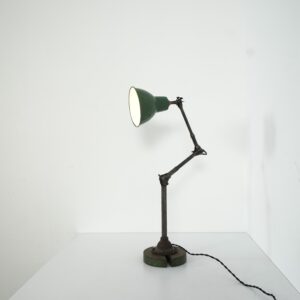 Industrial Enamel desk lamp by Dugdills Great Britain