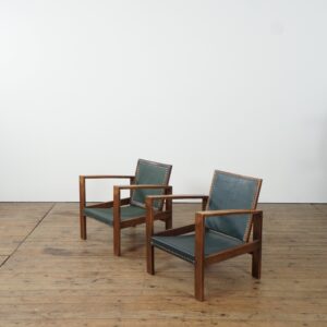 Two early French modernist armchairs