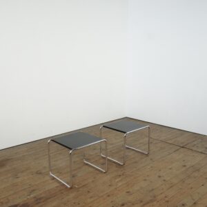 Set of two Marcel Breuer side tables for Gavina