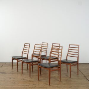 Set of 6 Erling Torvits dining chairs for Sore Stolenfabrikta