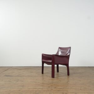leather Mario Bellini armchair model CAB 414 for Cassina