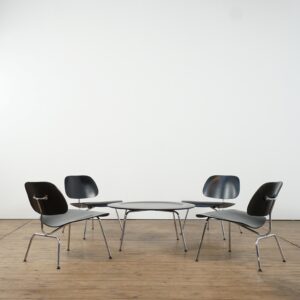 Eames easy chairs model DCM and matching CTM coffee table (sold separately) for Vitra