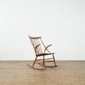 Rocking chair by Illum Wikkelso for Niels Eilersen